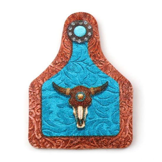 Immagine di PU Stile Bohemien Ciondoli Bottiglia Di Birra Multicolore Tau 5.1cm x 3.8cm, 5 Pz