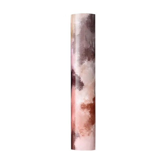 Image de 1 Pièce Feuille de Papier à Transfert Thermique pour Bricolage en PU Multicolore Rectangle Tie-Dye 30.5cm x 25cm