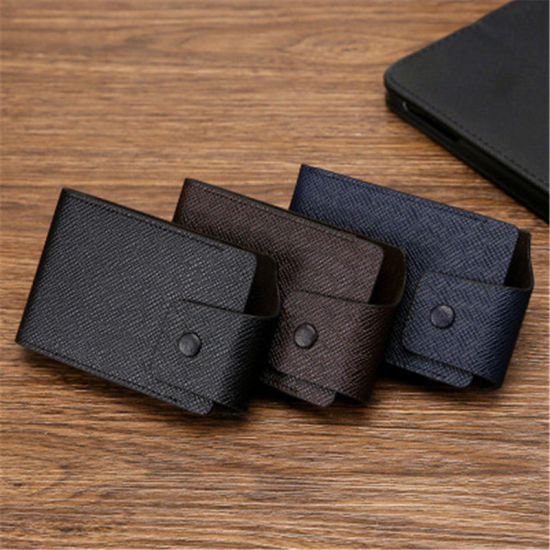 Image de Protèges Cartes Multifonctionnel en PU Cuir Rectangle 11.5cm x 7cm, 1 Pièce