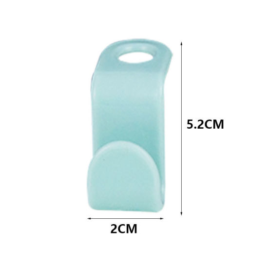 ポリプロピレン ハンガーコネクタフック 緑 5.2cm x 2cm、 6 個 の画像