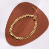 Picture of 304 Stainless Steel Stylish Link Chain Anklet Gold Plated Ear Of Wheat 21cm(8 2/8") long, 1 Piece