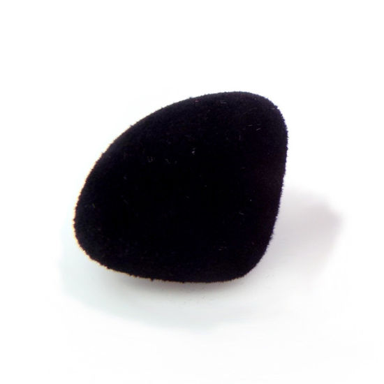 プラスチック+ベルベット おもちゃの人形DIYアクセサリー 黒 鼻 11mm 10 セット の画像