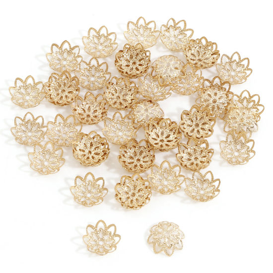 304ステンレス鋼 座金 18Kゴールドメッキ 12mm 10mm x 10mm、 20 個 の画像