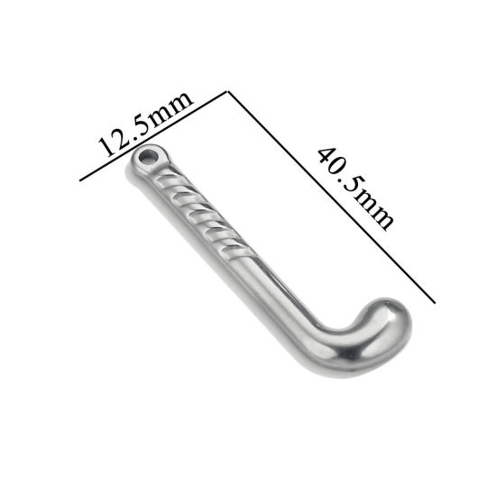 Immagine di 1 Pz 304 Acciaio Inossidabile Ciondoli Club di Golf Tono Argento 40mm x 12.5mm