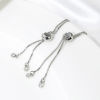 Picture of 1 Piece Brass Slider/Slide Extender Chain Real Platinum Plated 7cm
