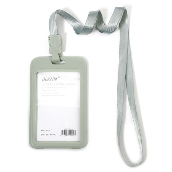 Image de 12 Pcs Protèges Cartes Simple en Polyester & PVC Rectangle Vert Sauge 11.2cm x 6.9cm