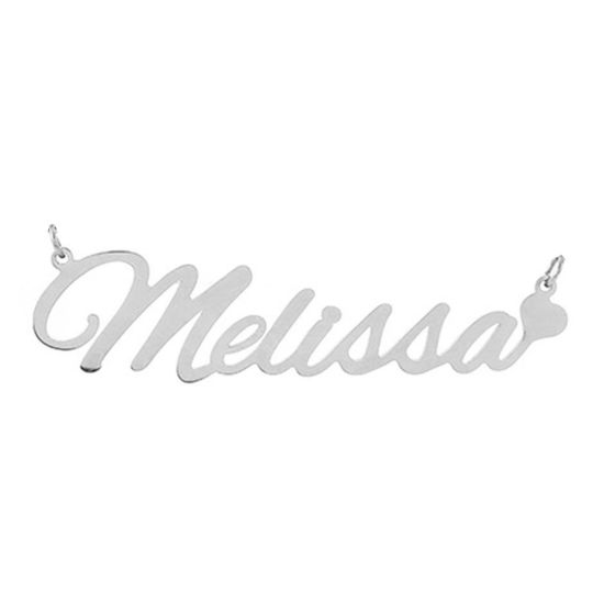 Picture of 1 Piece 304 Stainless Steel Customized Name Personalized Letter Connector Charm Pendant Silver Tone