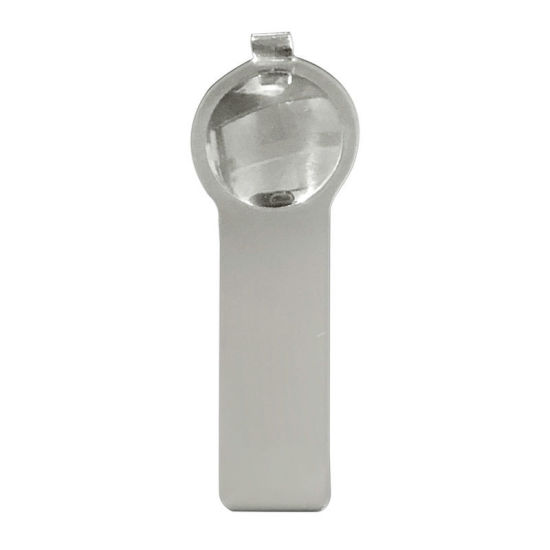 Image de 1 Pièce Outils de Pendentifs Italiens pour Ajouter et Retirer un Bracelet à Maillons Italiens en 304 Acier Inoxydable Argent Mat Cuillère 5.4cm x 2cm