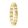 Picture of Wholesale 304 Stainless Steel Detachable Italian Charm Links Modular Bracelets, Gold Plated Unisex Custom Text Engraved Charm Minimalist Gift Jewelry Supply, 18cm(7.1") long, 1 Piece