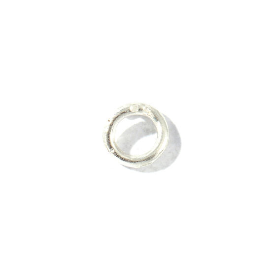 20 個 真鍮 バチカン 卸売り 円形 銀メッキ 7.5mm 直径、 の画像