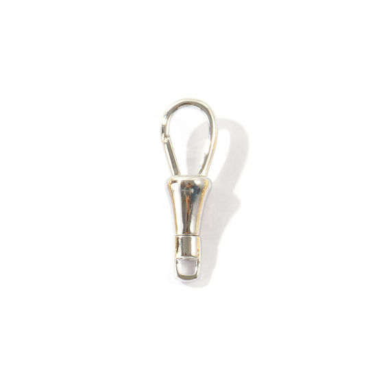 Immagine di 1 Pz Ottone Fibbia a Molla All'Ingrosso Placcato Oro 18K Girevole 28mm x 9mm