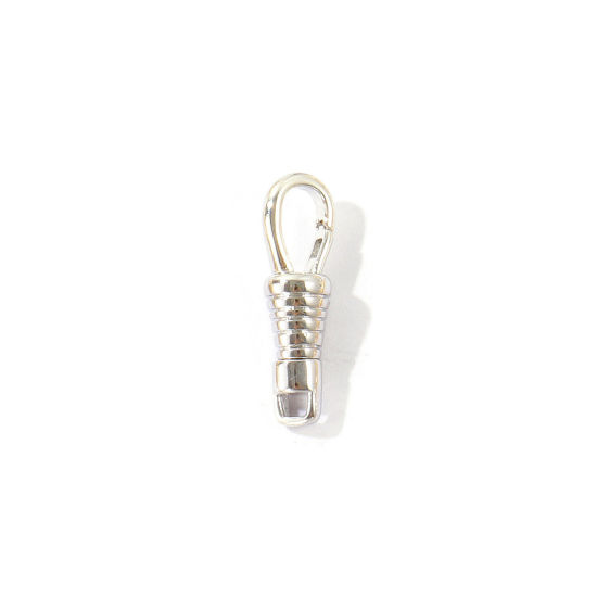 Immagine di 1 Pz Ottone Fibbia a Molla All'Ingrosso Placcato Oro 18K Girevole 20mm x 6mm