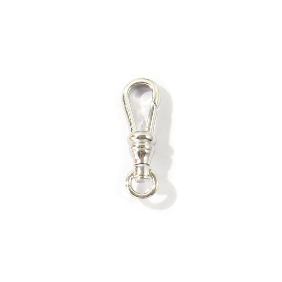 Immagine di 1 Pz Ottone Fibbia a Molla All'Ingrosso Placcato Oro 18K Girevole 23mm x 7mm