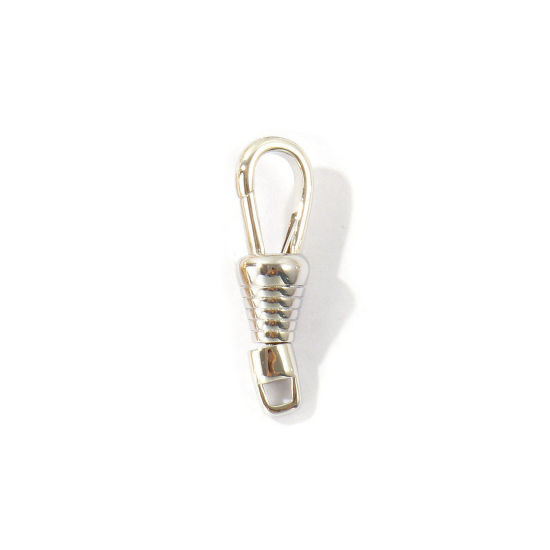 Immagine di 1 Pz Ottone Fibbia a Molla All'Ingrosso Placcato Oro 18K Girevole 26mm x 8mm
