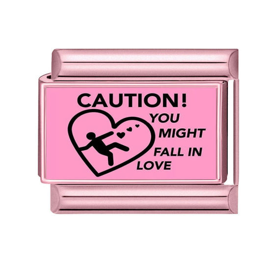 Immagine di 1 Pz 304 Acciaio Inossidabile San Valentino Magnetiche Italiane per Bracciali Modulari e Orologi Fai‑Da‑Te, Cuore Rosa All'Ingrosso, 10mm x 9mm
