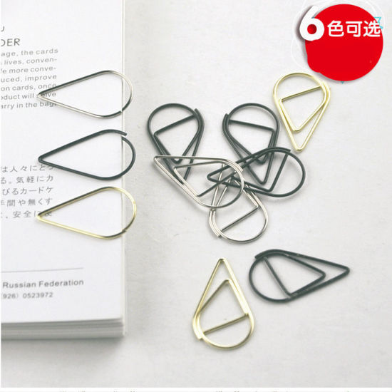 Image de Trombone en Alliage Goutte d'Eau Argent Mat 25mm x 15mm, 20 Pcs