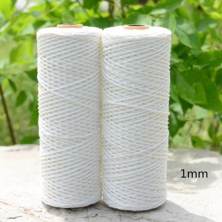 1 Roll (Approx 100 M/Roll) Cotton Jewelry Butcher’s Twine For Cooking Zongzi White 1mm