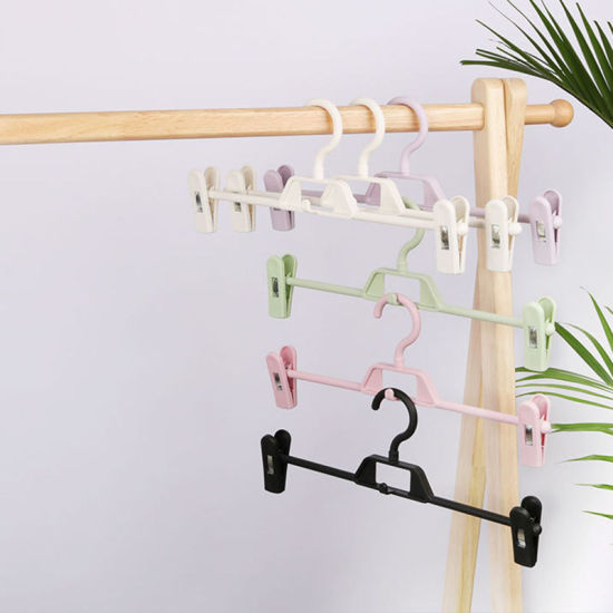ABS 多機能ズボン用ハンガー 白 34cm x 14.5cm, 5 個 の画像