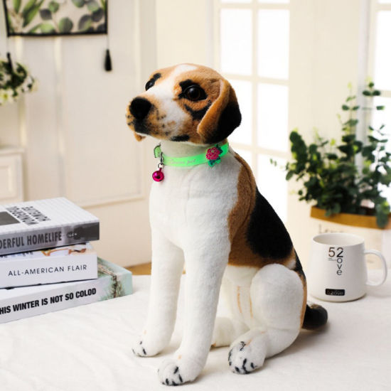 Image de At Random - Colliers en silicone pour chien de compagnie à empreinte de pas avec cloches Glow at Night Collier Accessoires pour anneau de cou lumineux, 1 pièce