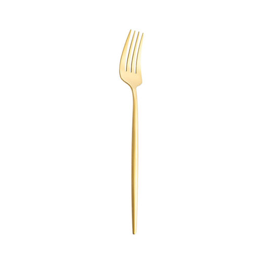 ゴールデン-410ステンレス鋼フォーク食器ギフト21.5x2.7cm、1個 の画像
