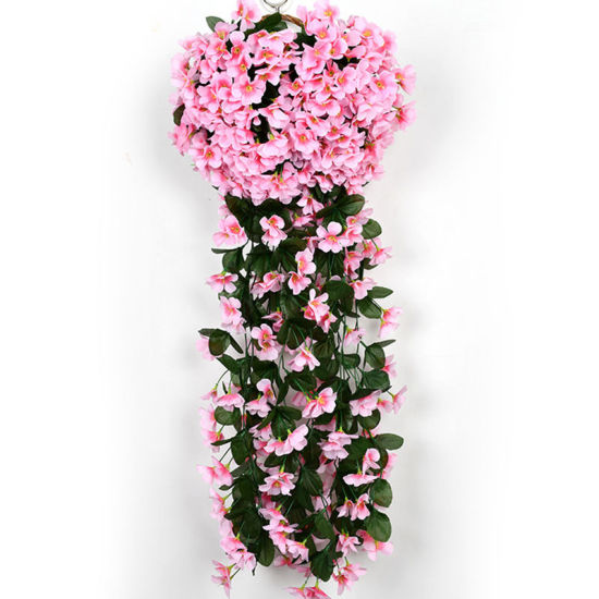 Image de Rose - Fleurs Violet Vine en Faux Soie Simulation Décoration de la Maison 90cm de long, 1 Bouquet