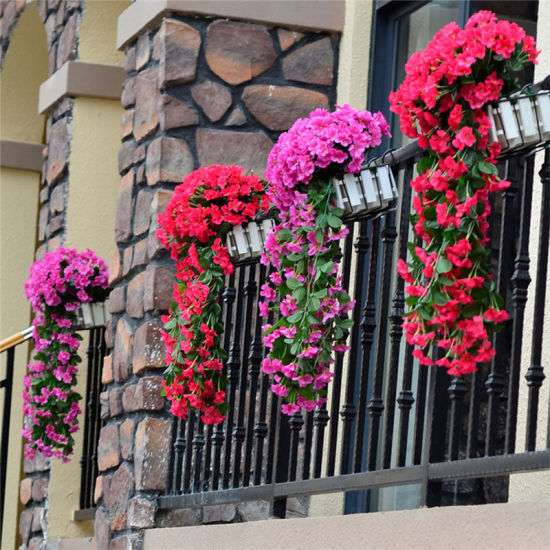 Image de Fuchsia - Fleurs Violet Vine en Faux Soie Simulation Décoration de la Maison 90cm de long, 1 Bouquet