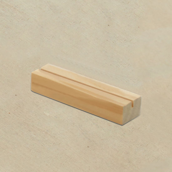 Image de 1 Pièce Présentoirs à Bijoux en Bois Naturel Rectangle 10cm x 3cm