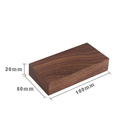 Image de Présentoirs à Bijoux en Juglans Rectangle Brun Foncé 10cm x 5cm x 2cm , 1 Pièce