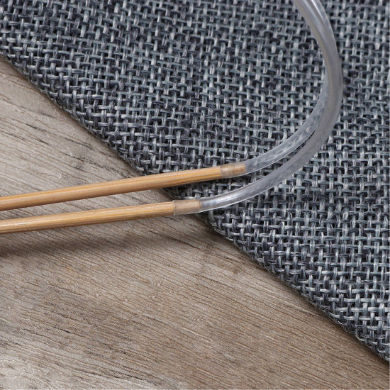 Image de 2.5mm Aiguilles Circulaire en Bambou Couleur Naturelle 40cm long, 1 Kit