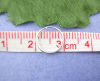 Picture of 600 PCs 10mm Dia., 0.7mm(21 gauge) Iron Based Alloy Open Jump Rings Findings For Jewelry Making Silver Plated Round