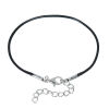Picture of Wax Rope Braiding Bracelets Black 18.5cm(7 2/8") long, 10 PCs
