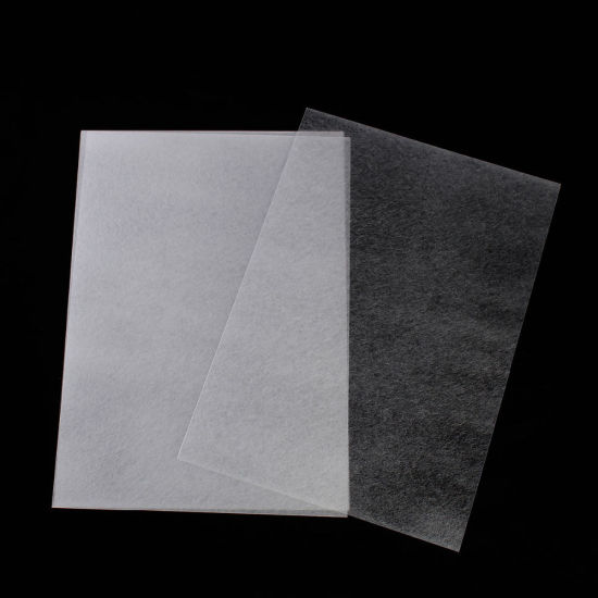Image de Plastique Dingue/Fou en Plastique Rectangle Transparent 29cm x 20cm, 3 Pcs