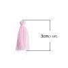 Bild von Polyester Quaste Rosa 30mm 5 Stück