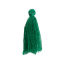 Polyester Tassel Green 30mm(1 1/8"), 5 PCs