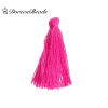 Image de Franges Pompons Glands en Polyester Vert 30mm, 5 Pcs