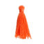 Image de Franges Pompons Glands en Polyester Orange 30mm, 5 Pcs
