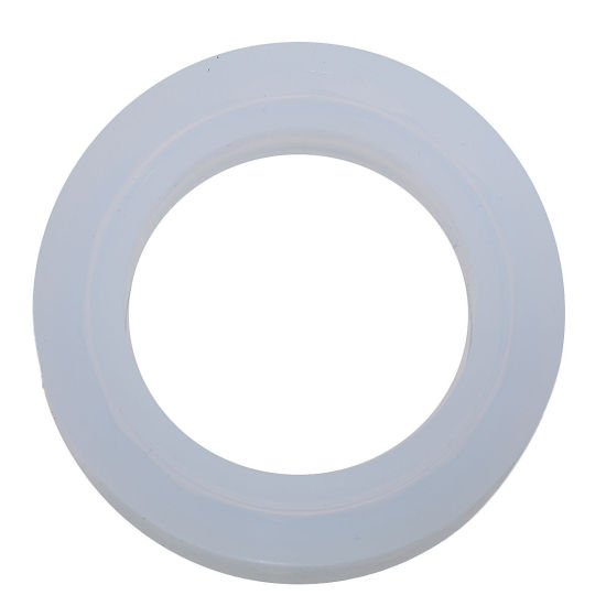 Image de Moule en Silicone pour Faire Bijoux en Résine Bracelet Blanc à Facettes 8.2cm Dia., 1 Pièce