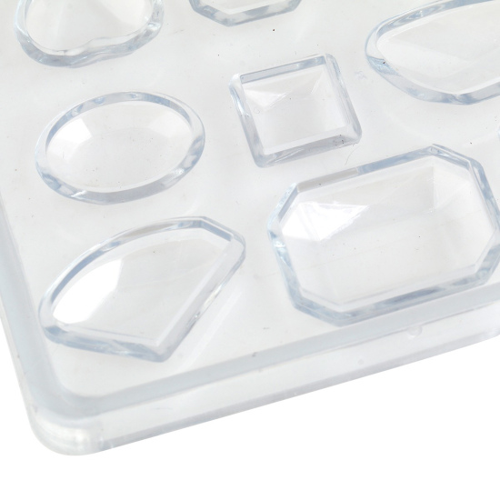 Image de Moule en Silicone pour Faire Bijoux en Résine Mixte Blanc 75mm x 60mm, 1 Pièce