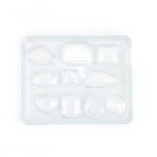 Image de Moule en Silicone pour Faire Bijoux en Résine Mixte Blanc 75mm x 60mm, 1 Pièce