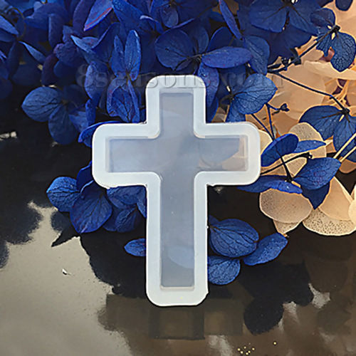 Image de Moule en Silicone Croix Blanc 38mm x 28mm, 1 Pièce
