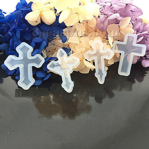 Image de Moule en Silicone Croix Blanc 38mm x 28mm, 1 Pièce
