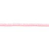 Picture of Polymer Clay Katsuki Beads Heishi Beads Disc Beads Round Light Pink About 4mm Dia, Hole: Approx 1.1mm, 40.5cm(16") - 40cm(15 6/8") long, 3 Strands (Approx 330 - 350 PCs/Strand)