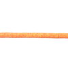 Picture of Polymer Clay Katsuki Beads Heishi Beads Disc Beads Round Orange About 6mm Dia, Hole: Approx 1.7mm, 40.5cm(16") - 40cm(15 6/8") long, 3 Strands (Approx 330 - 350 PCs/Strand)