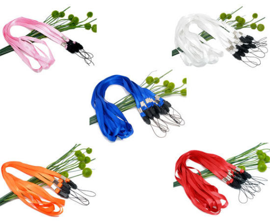 Image de Lanière Tour de Cou en Polyester & Plastique Mixte 48cm, 50 Pièces