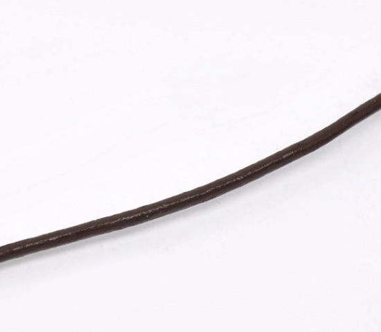 Image de 10M Cordon Simili cuir Café 2mm