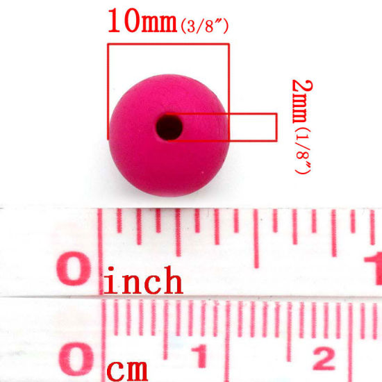 Immagine di Acrilato Separatori Perline Palla A Random Circa 10mm Dia, Foro: Circa 2mm, 100 Pz
