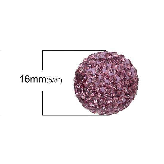 Image de 1 Pièce Perle de l'Harmonie pour Bola de Grossesse en Pâte Polymère Rond Blanc 18mm Dia.