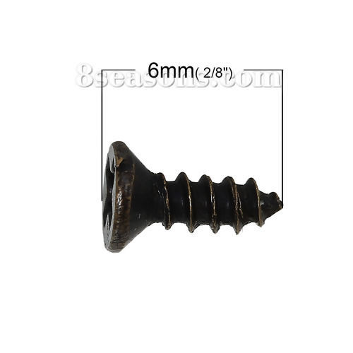 Picture of Iron Based Alloy Bail Beads Antique Bronze 10mm x 4.5mm, 1000 PCs