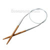 Picture of (US5 3.75mm) Bamboo Circular Knitting Needles Natural 41cm(16 1/8")  long, 1 Piece