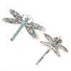 Picture of Zinc Based Alloy Boho Chic Pendants Dragonfly Animal Imitation Turquoise
